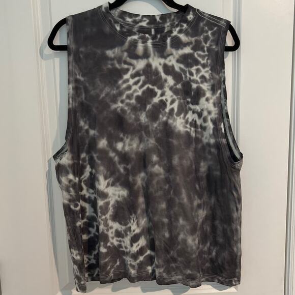 Lululemon All Yours Tie Dye Sleeveless Athletic Tank Top Graphite ptp21 - Picture 2 of 8